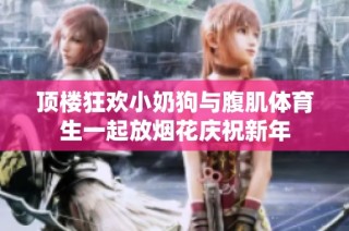 顶楼狂欢小奶狗与腹肌体育生一起放烟花庆祝新年