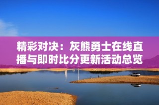 精彩对决：灰熊勇士在线直播与即时比分更新活动总览