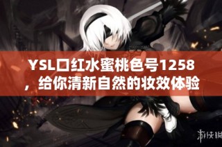 YSL口红水蜜桃色号1258，给你清新自然的妆效体验