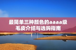 最简单三种颜色的aaaa级毛皮介绍与选购指南