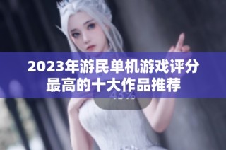 2023年游民单机游戏评分最高的十大作品推荐