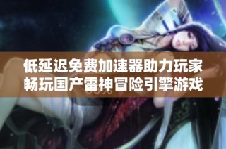 低延迟免费加速器助力玩家畅玩国产雷神冒险引擎游戏