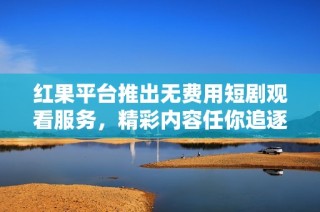 红果平台推出无费用短剧观看服务，精彩内容任你追逐