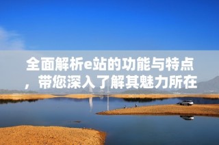 全面解析e站的功能与特点，带您深入了解其魅力所在