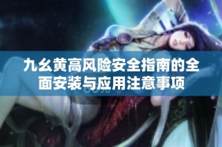 九幺黄高风险安全指南的全面安装与应用注意事项