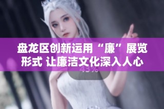 盘龙区创新运用“廉”展览形式 让廉洁文化深入人心