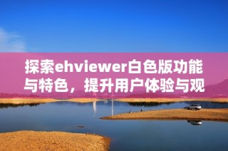 探索ehviewer白色版功能与特色，提升用户体验与观看乐趣