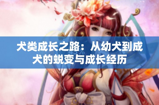 犬类成长之路：从幼犬到成犬的蜕变与成长经历