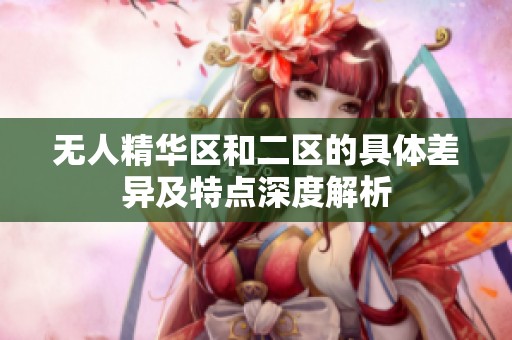 无人精华区和二区的具体差异及特点深度解析