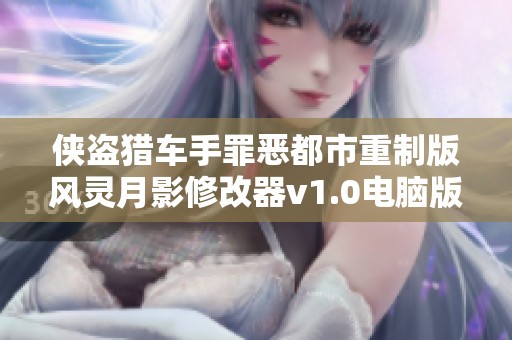 侠盗猎车手罪恶都市重制版风灵月影修改器v1.0电脑版全解析