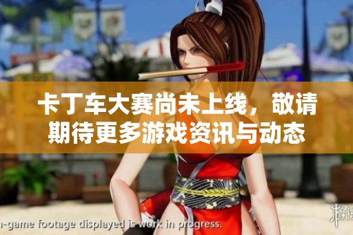 卡丁车大赛尚未上线，敬请期待更多游戏资讯与动态
