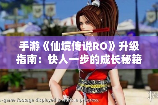 手游《仙境传说RO》升级指南：快人一步的成长秘籍解析