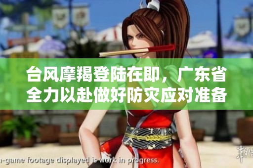 台风摩羯登陆在即，广东省全力以赴做好防灾应对准备