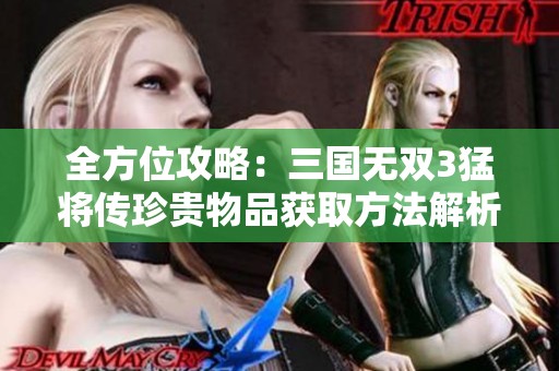 全方位攻略：三国无双3猛将传珍贵物品获取方法解析