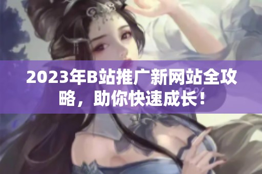 2023年B站推广新网站全攻略，助你快速成长！