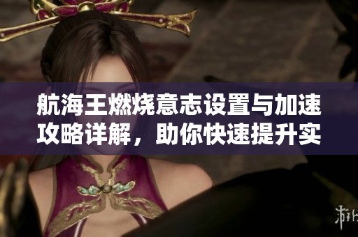 航海王燃烧意志设置与加速攻略详解，助你快速提升实力