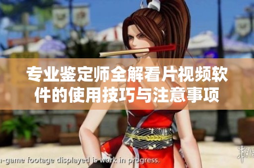 专业鉴定师全解看片视频软件的使用技巧与注意事项