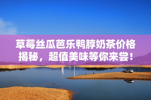 草莓丝瓜芭乐鸭脖奶茶价格揭秘，超值美味等你来尝！