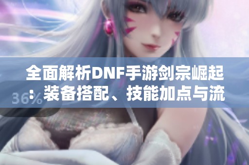 全面解析DNF手游剑宗崛起：装备搭配、技能加点与流派攻略