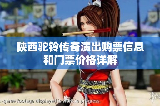 陕西驼铃传奇演出购票信息和门票价格详解