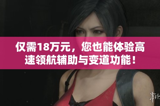 仅需18万元，您也能体验高速领航辅助与变道功能！