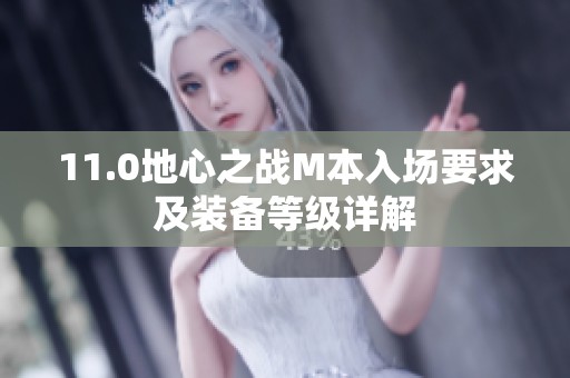 11.0地心之战M本入场要求及装备等级详解