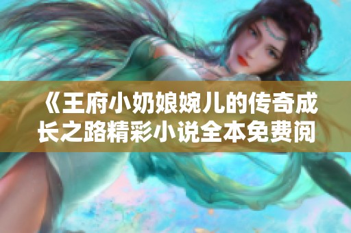 《王府小奶娘婉儿的传奇成长之路精彩小说全本免费阅读》