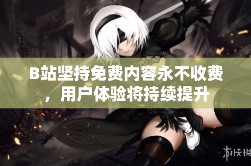 B站坚持免费内容永不收费，用户体验将持续提升