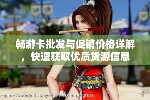 畅游卡批发与促销价格详解，快速获取优质货源信息