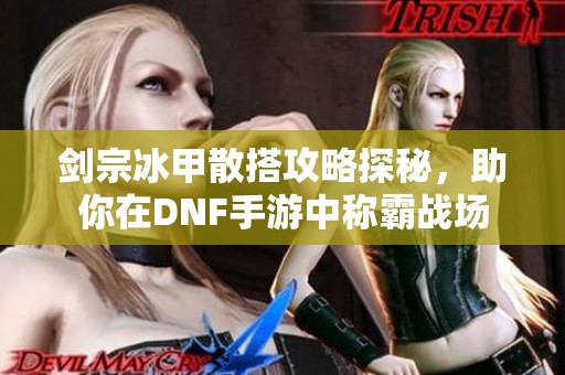 剑宗冰甲散搭攻略探秘，助你在DNF手游中称霸战场