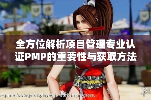 全方位解析项目管理专业认证PMP的重要性与获取方法