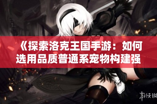 《探索洛克王国手游：如何选用品质普通系宠物构建强大阵容》