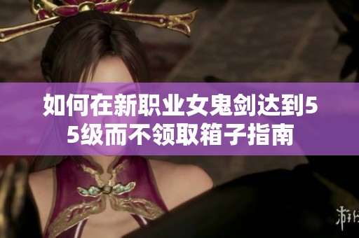 如何在新职业女鬼剑达到55级而不领取箱子指南