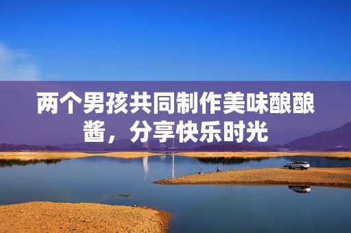 两个男孩共同制作美味酿酿酱，分享快乐时光