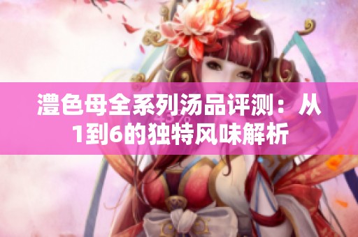 澧色母全系列汤品评测：从1到6的独特风味解析