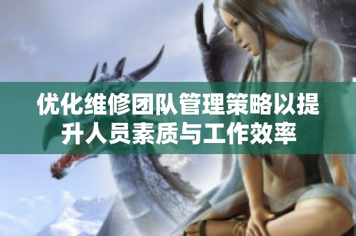 优化维修团队管理策略以提升人员素质与工作效率