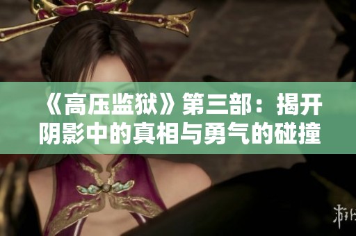《高压监狱》第三部：揭开阴影中的真相与勇气的碰撞