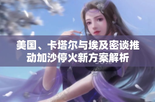美国、卡塔尔与埃及密谈推动加沙停火新方案解析