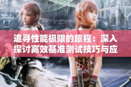 追寻性能极限的旅程：深入探讨高效基准测试技巧与应用