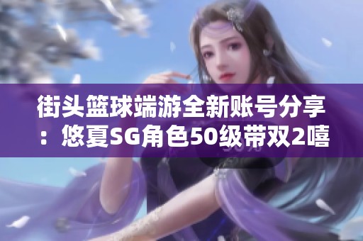街头篮球端游全新账号分享：悠夏SG角色50级带双2嘻哈部详解