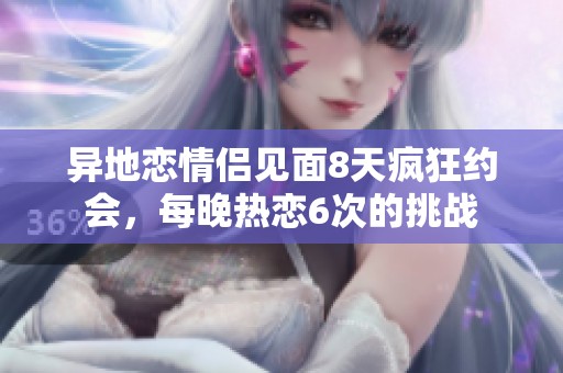 异地恋情侣见面8天疯狂约会，每晚热恋6次的挑战