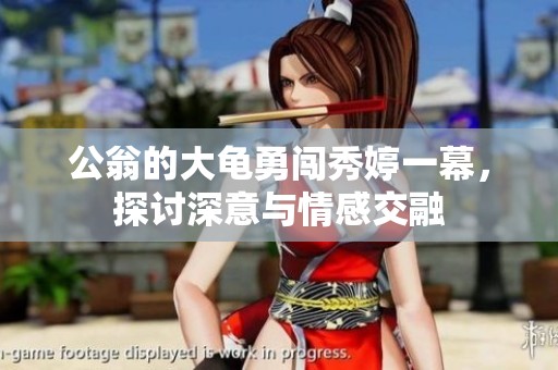 公翁的大龟勇闯秀婷一幕，探讨深意与情感交融
