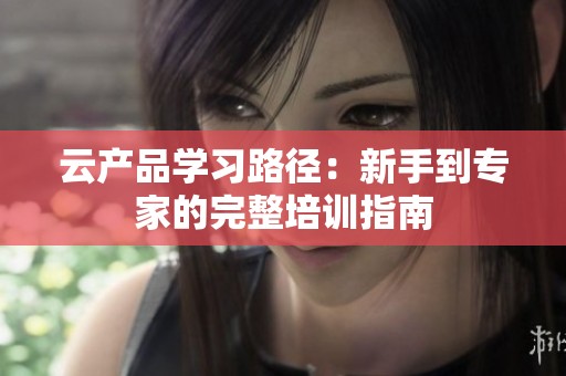 云产品学习路径：新手到专家的完整培训指南