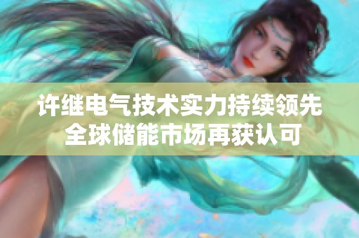 许继电气技术实力持续领先 全球储能市场再获认可