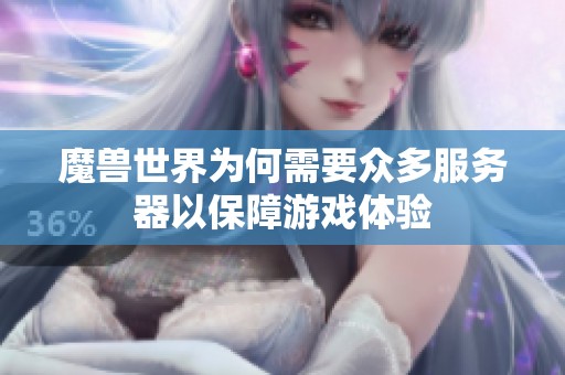 魔兽世界为何需要众多服务器以保障游戏体验