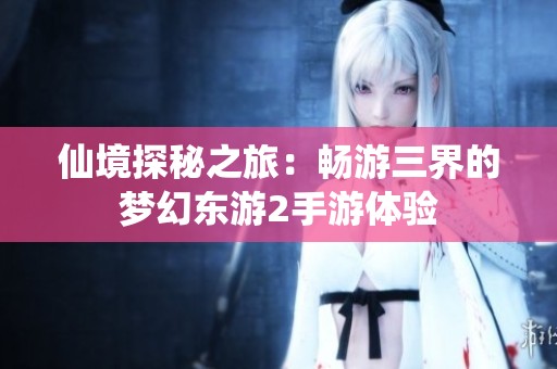 仙境探秘之旅：畅游三界的梦幻东游2手游体验