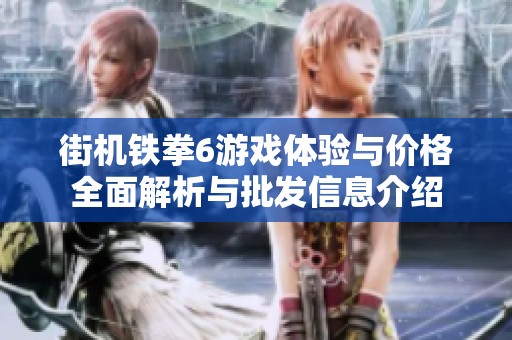 街机铁拳6游戏体验与价格全面解析与批发信息介绍