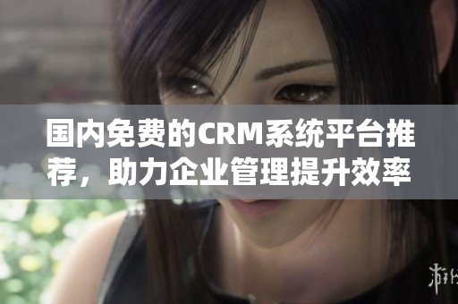 国内免费的CRM系统平台推荐，助力企业管理提升效率