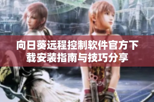 向日葵远程控制软件官方下载安装指南与技巧分享