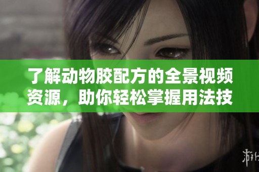 了解动物胶配方的全景视频资源，助你轻松掌握用法技巧